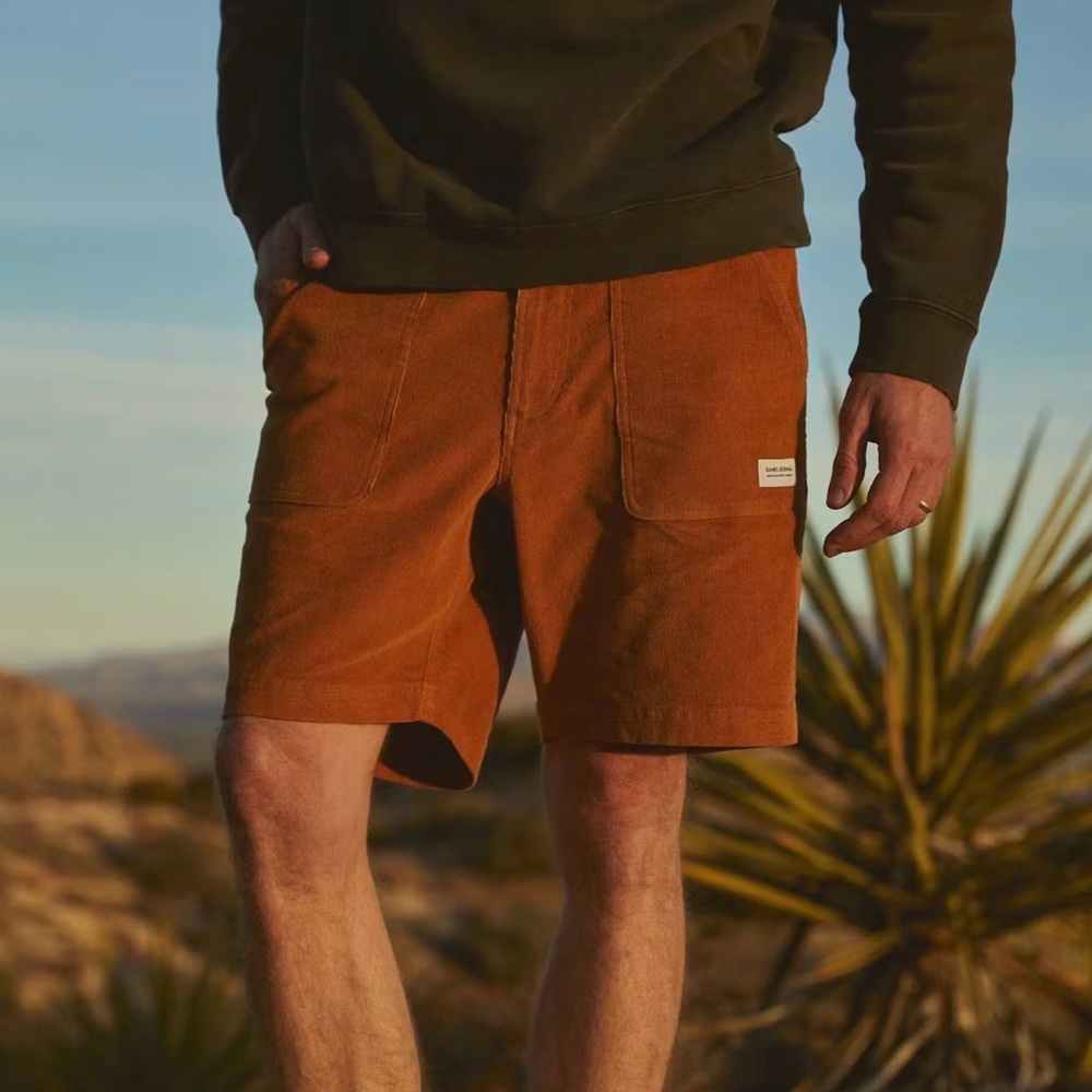 Banks Journal Men's Big Bear Corduroy Toffee Walk Shorts - 7” - Size 36